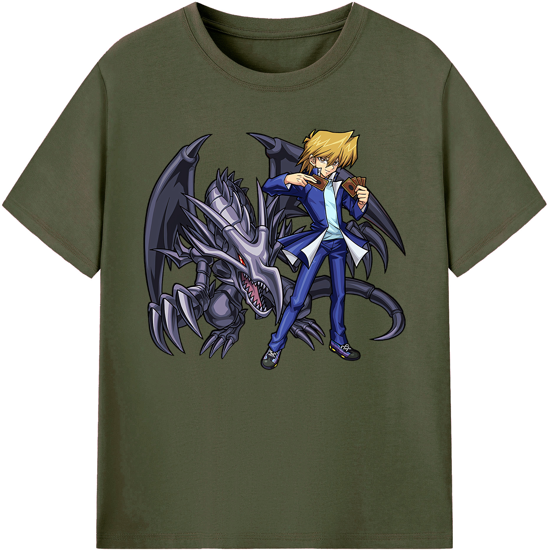 （画像用） 遊☆戯☆王 Yu-Gi-Oh! 綿100％ メンズ半袖Tシャツ｜肌触りやわらか＆通気性